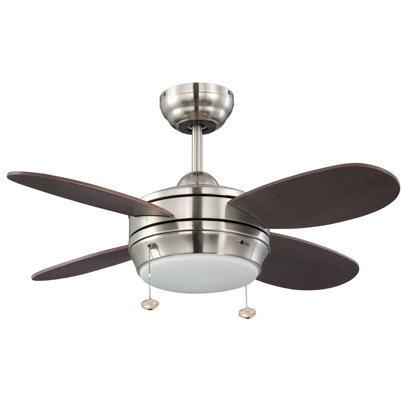 Latitude Run® 36" Kopnisky 4 Blade Propeller Ceiling Fan with Light